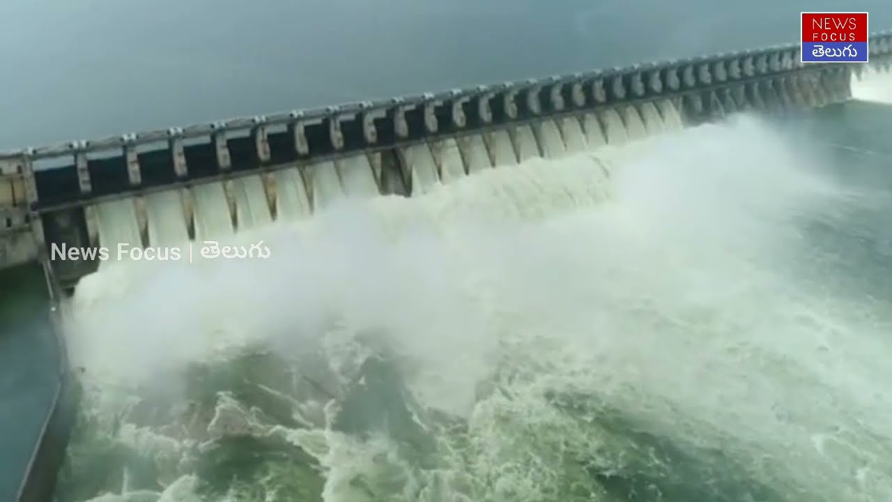 SRSP Project Drone Visuals | Sriram Sagar Project Drone videos | Telangana Rains | News Focus Telugu