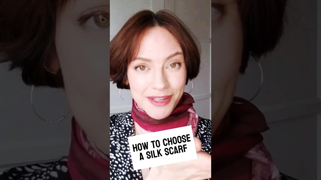 How to choose a silk scarf for French Girl Style. #silkscarf #styleinspo