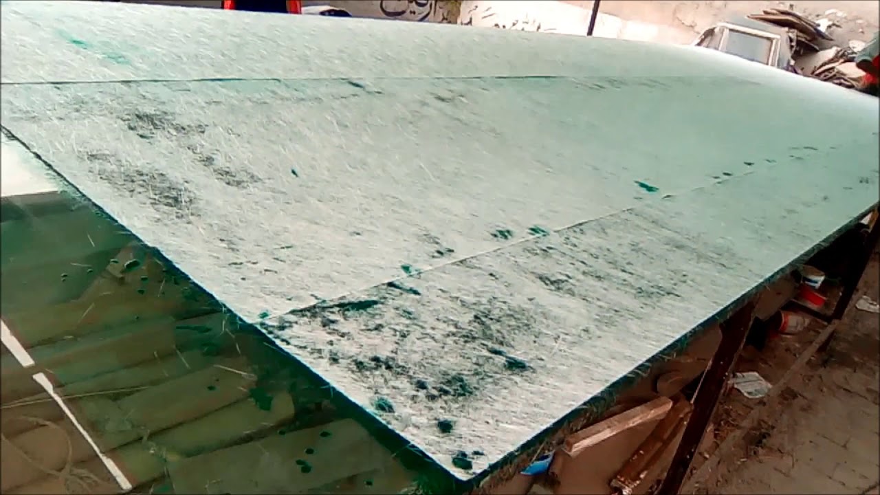 Fiberglass sheet making - step by step process