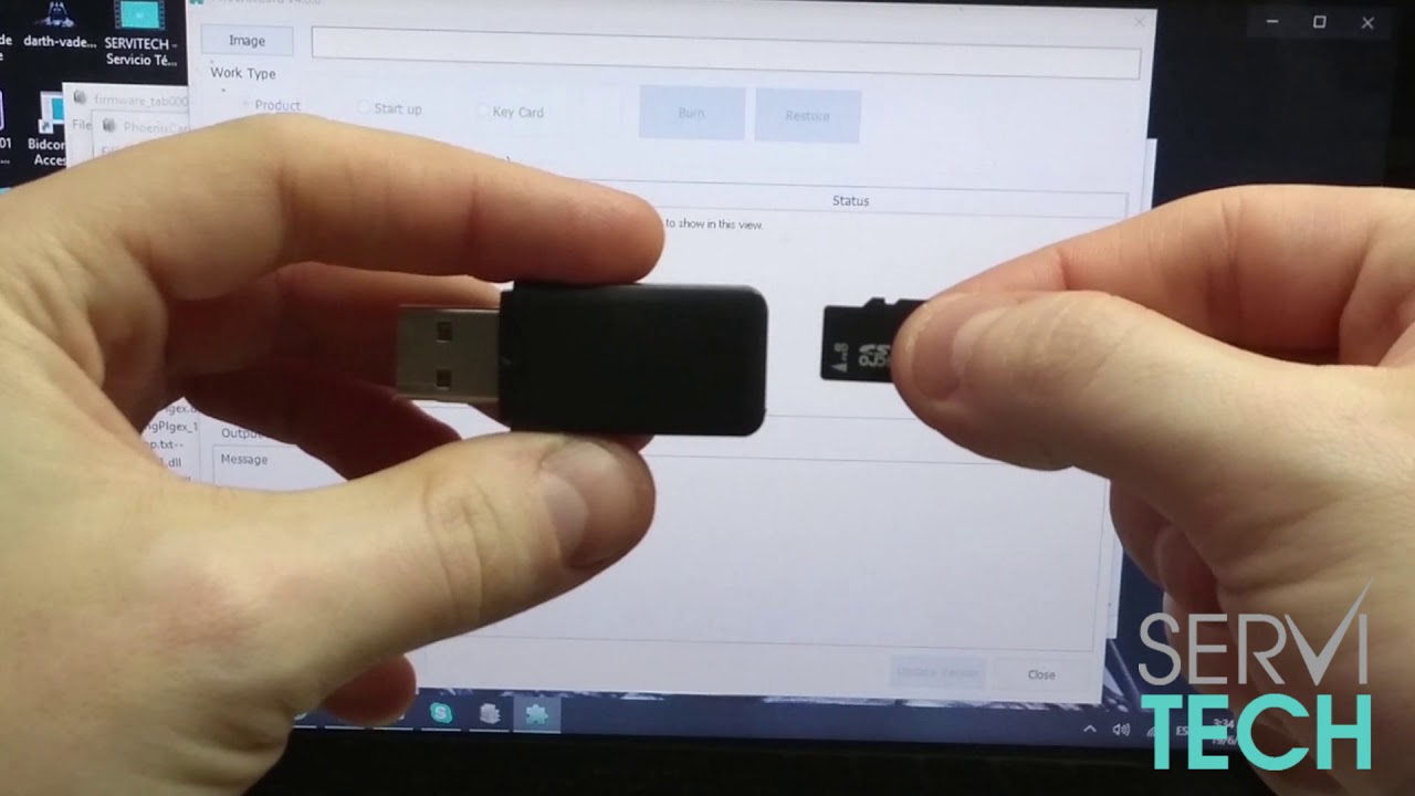 TAB00053: reinstalar firmware a traves de memoria micro sd.