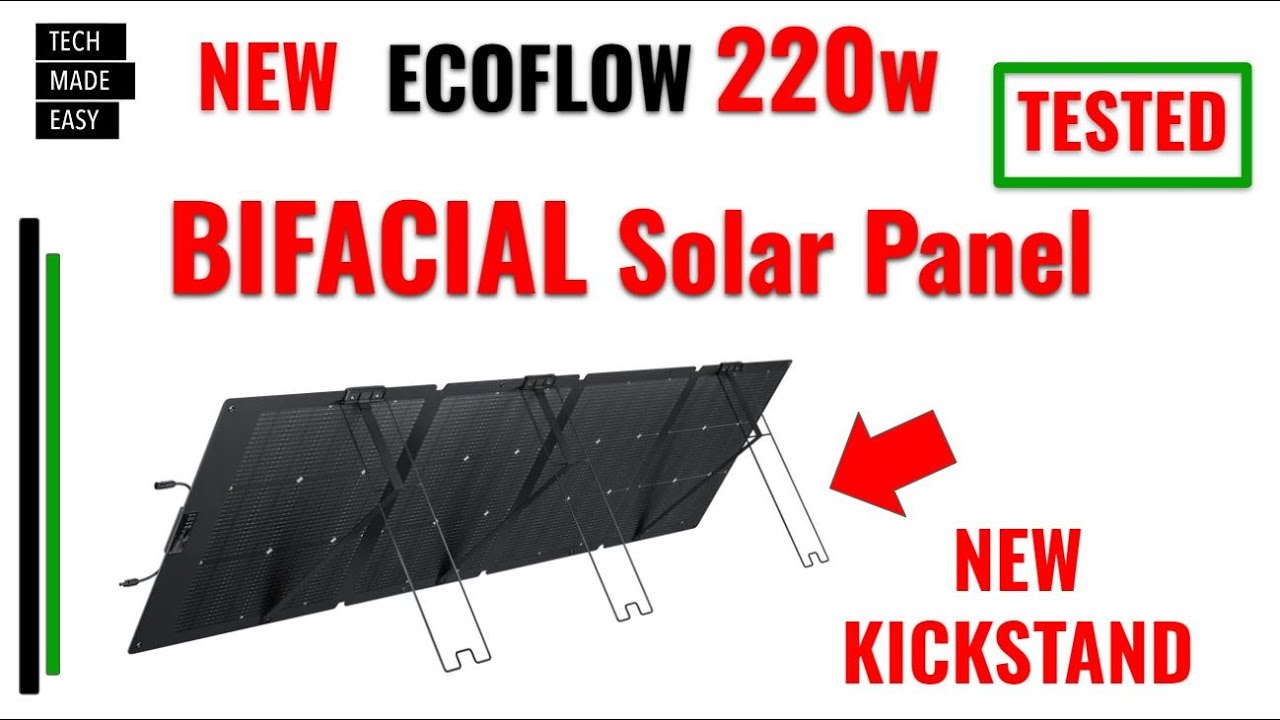 NEXTGEN BIFACIAL EcoFlow 220w BiFacial Solar Panel EcoFlow NextGen 220w solar panel
