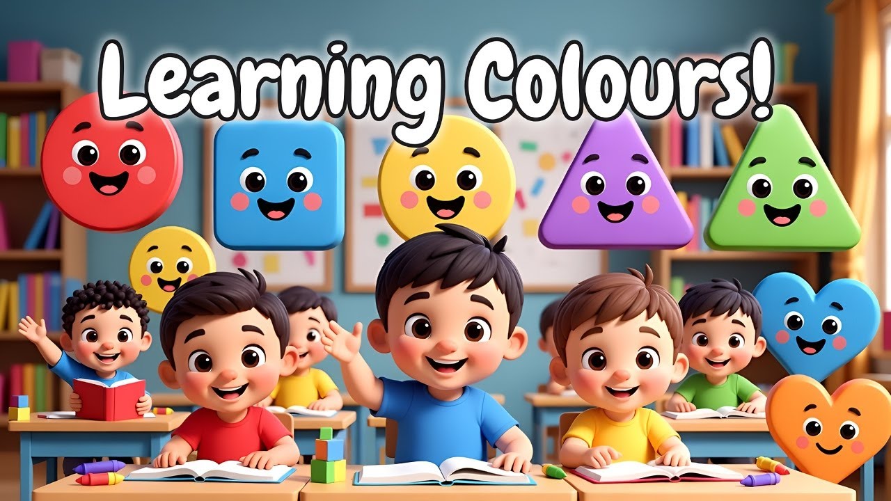 Rainbow Color Dance - Educational Music Fun Clip for Kids 2-6 Years Old
