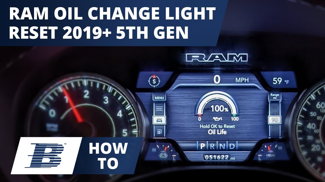 How to Reset Ram Oil Life Light or Oil Change Light 2019-2022 5th Gen