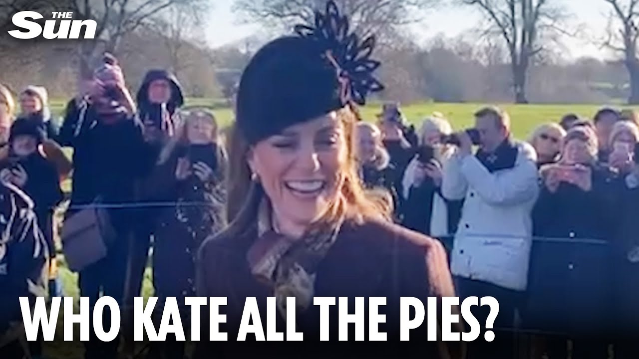 Hilarious moment Princess Kate jokes royal fan ate &lsquo;too many mince pies&rsquo; after chair collapses