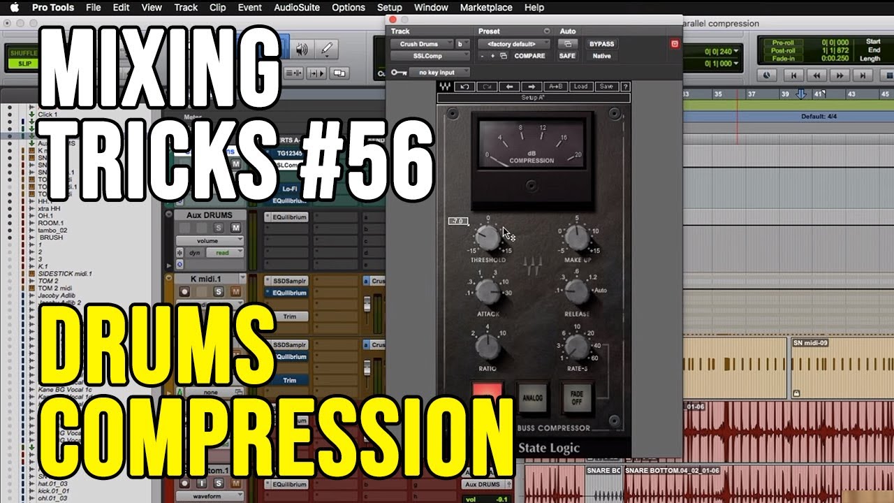 Compressione parallela sul mix della batteria | Mixing Tricks #56