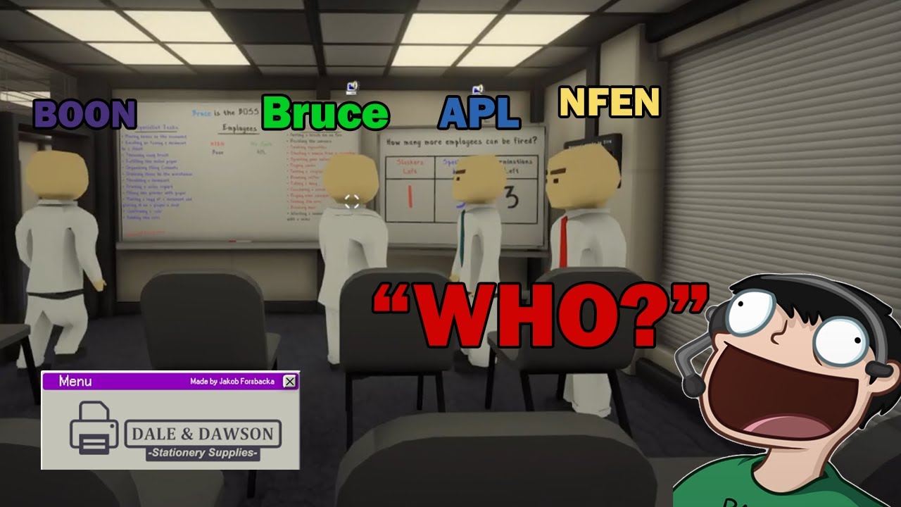 NOGLAS TOO FAMOUS To Join SARKS Office Themed Among Us Lobby W/ BruceGreene, Aplfisher, NFEN & Boon