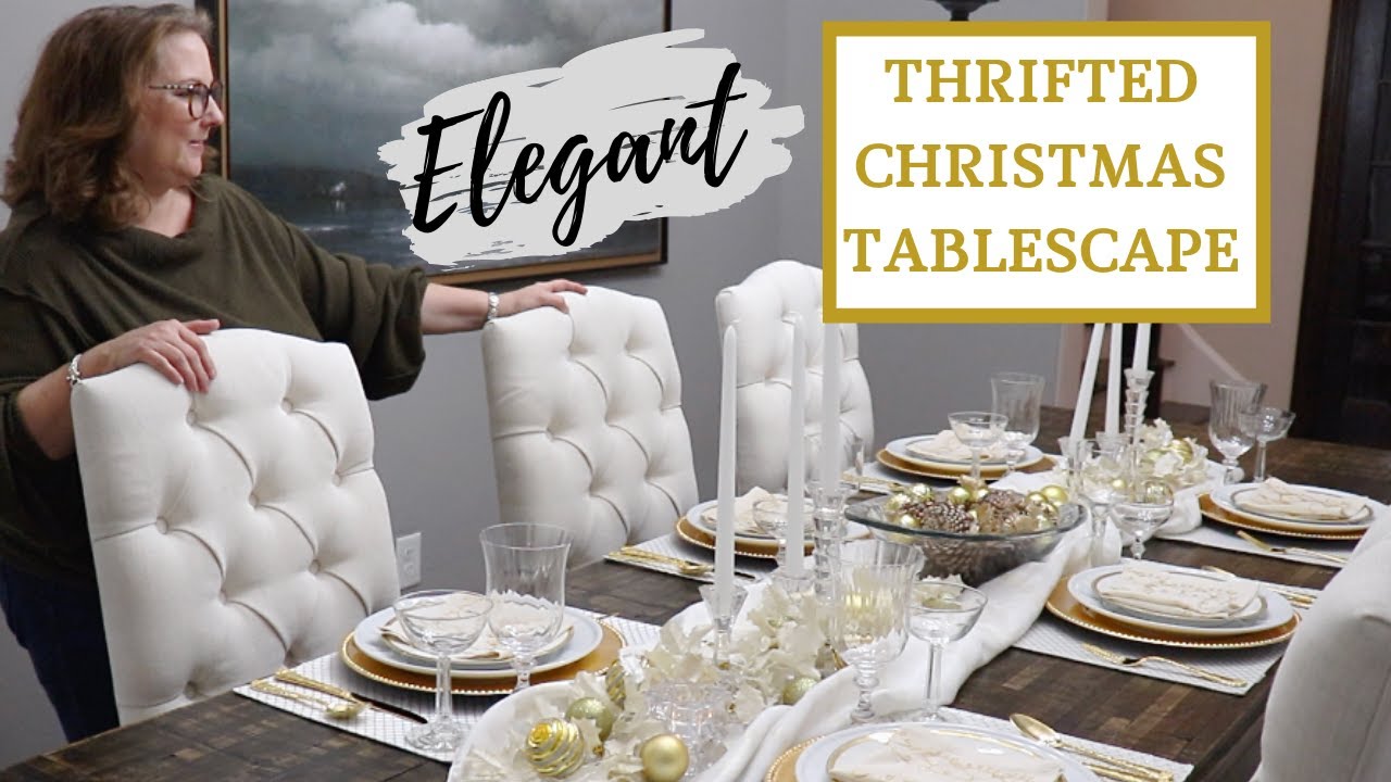 CHRISTMAS DECORATE WITH ME | CLASSIC CHRISTMAS TABLESCAPE