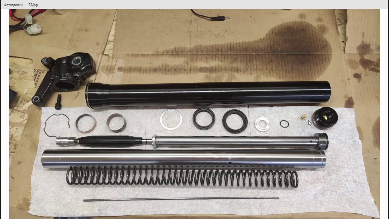 Китайский эндуро REGULMOTO ZR. Полная переборка вилки.Замена сальников. Как слить масло полностью.