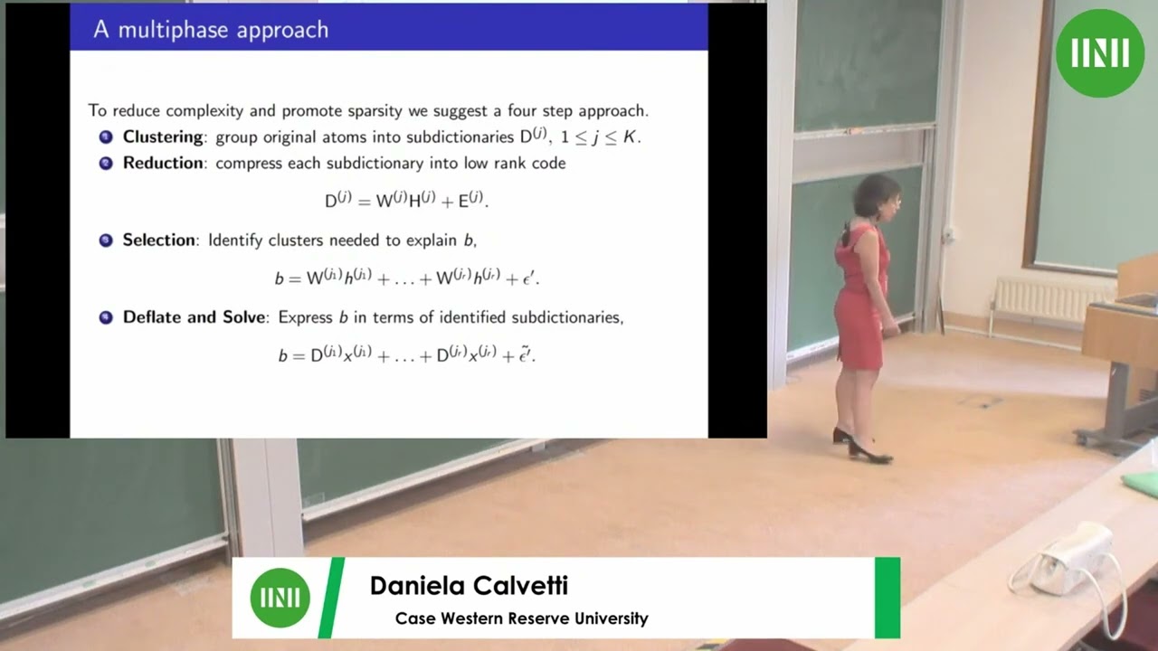 Prof. Daniela Calvetti | Dictionary learning/coding and Bayesian hierachical models for...