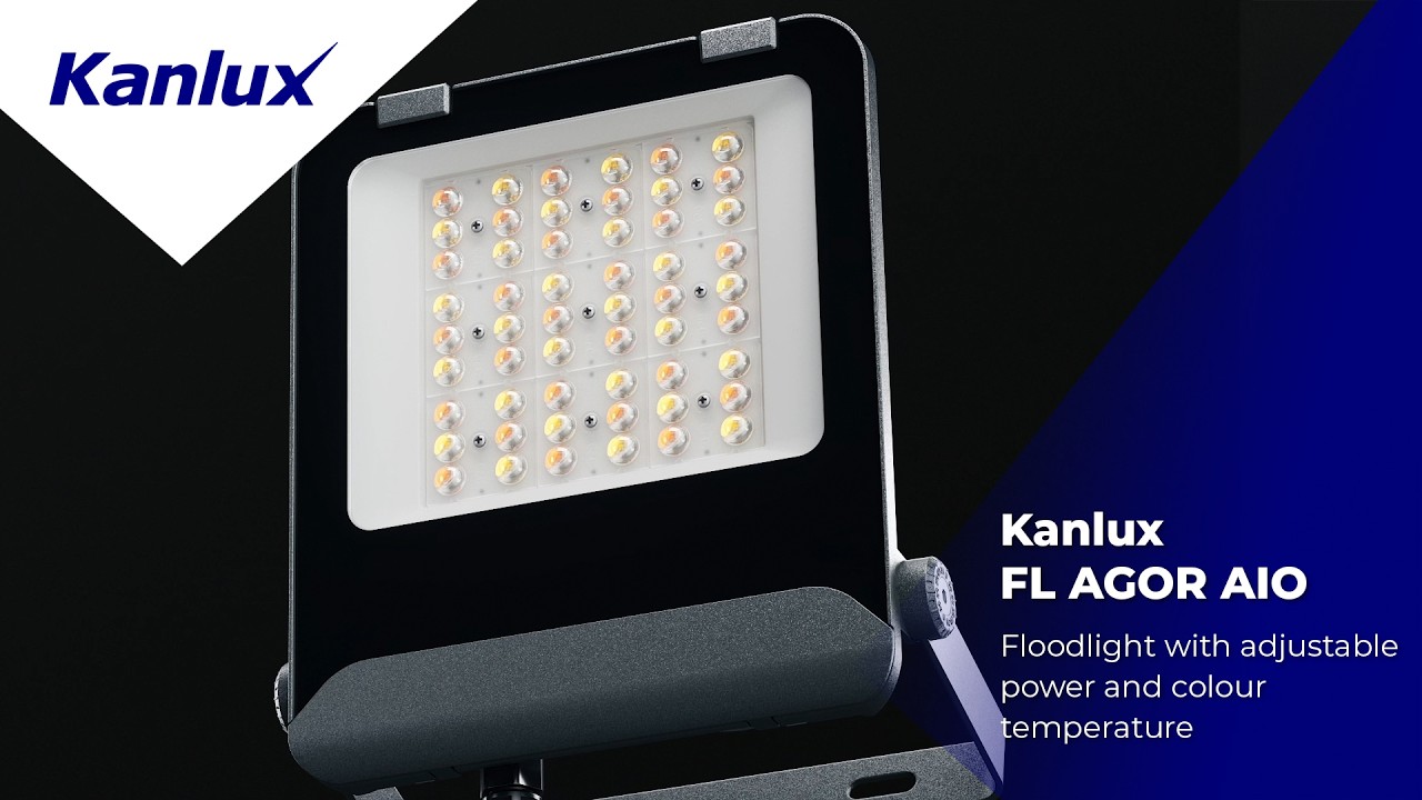 Kanlux FL AGOR AIO | efficient IP65 LED floodlight with adjustable power and colour temperature