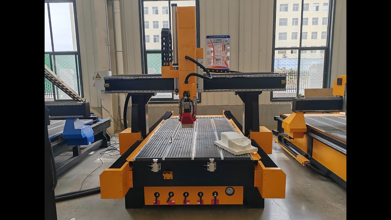 Blue elephant ELE1325ATC 4 axis cnc machine test video for UK customer