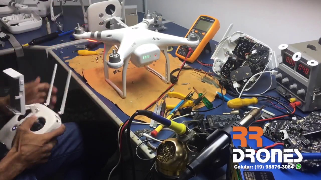 TROCA CONECTOR OFDM E SHELL DJI PHANTOM 3 ADVANCED