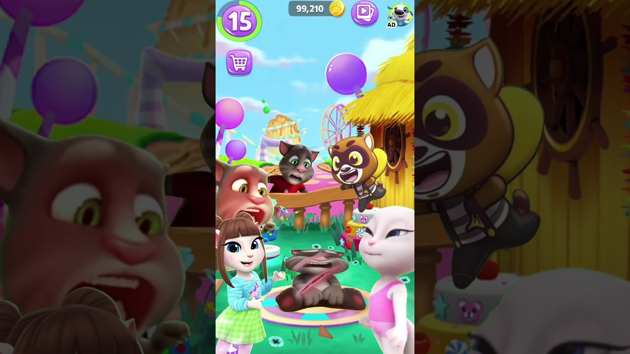 Tom Dead 😭 My Talking Tom so sad #talkingtom #status #games#halloween #reels #trending #animation