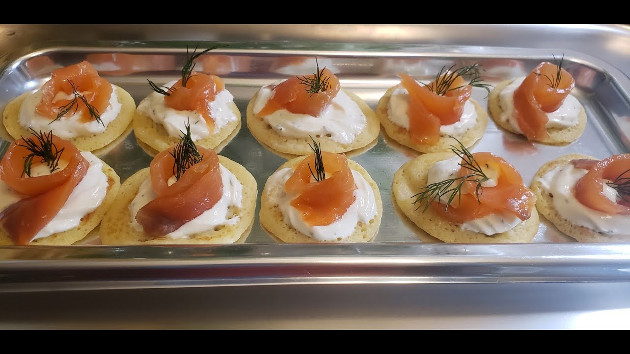 Blinis au saumon - Recette inratable et très facile a réaliser