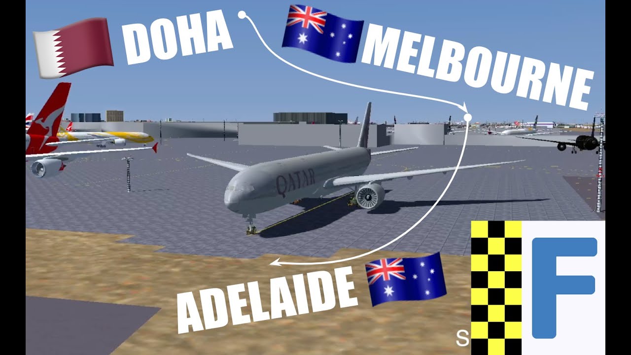 EIGHTH FREEDOM 🇦🇺➡️🇦🇺: Qatar Airways QR988 | Full Flight-Lapse from DOHA (via MELBOURNE) to ADELAIDE