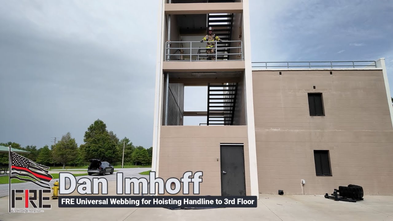 Firefighter FRE Universal Webbing - Hoisting a Handline or portable standpipe to the Third Floor