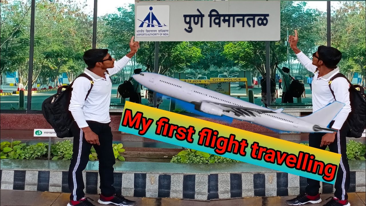My first flight travelling 👉Pune to Nagpur✈️✈️👉Krish M T👈