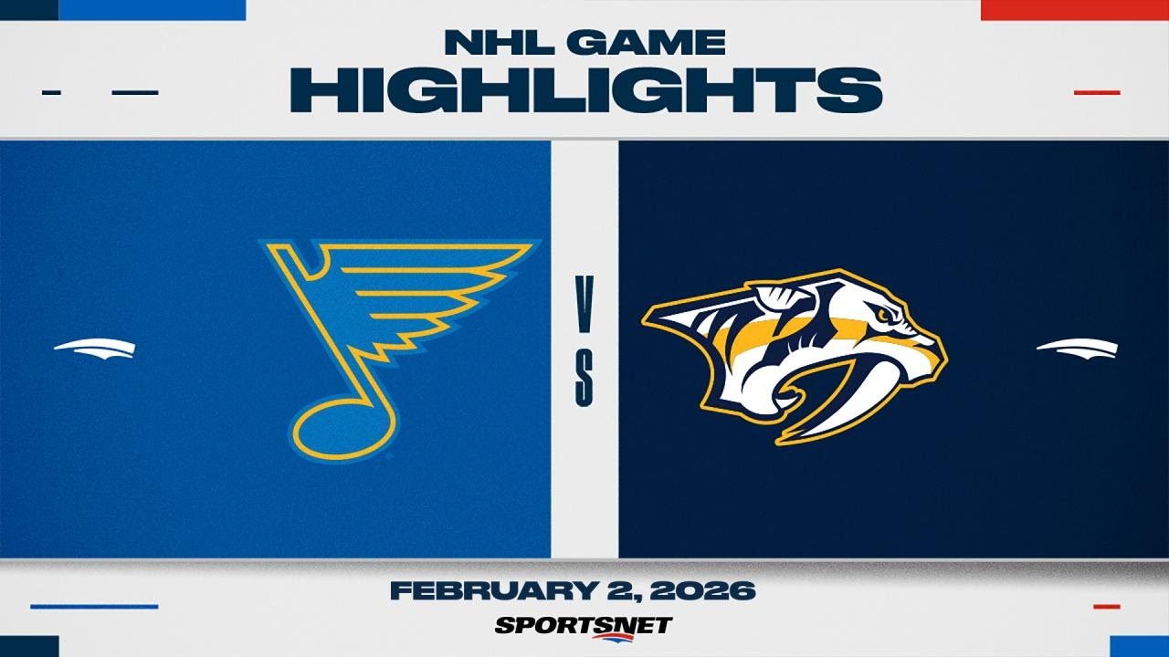 NHL Highlights | Blues vs. Predators - February 2, 2026