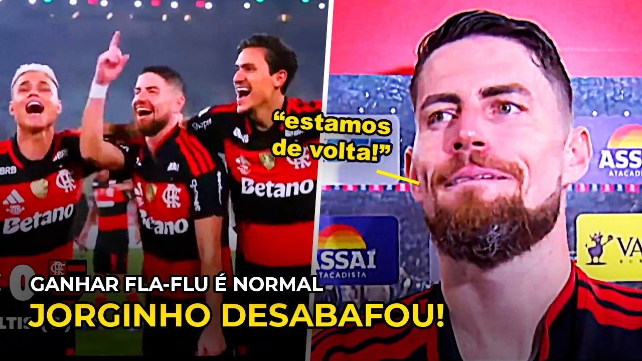 JORGINHO DESABAFA AP&Oacute;S T&Iacute;TULO CARIOCA DO FLAMENGO! MINUTOS FINAIS DO T&Iacute;TULO CONTRA O FLUMINENSE