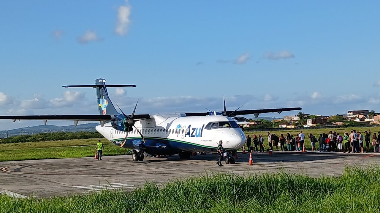 CHEGADA - POUSO - DECOLAGEM  ATR 72-600 28/07/2024 #AZUL #ATR #CARUARU
