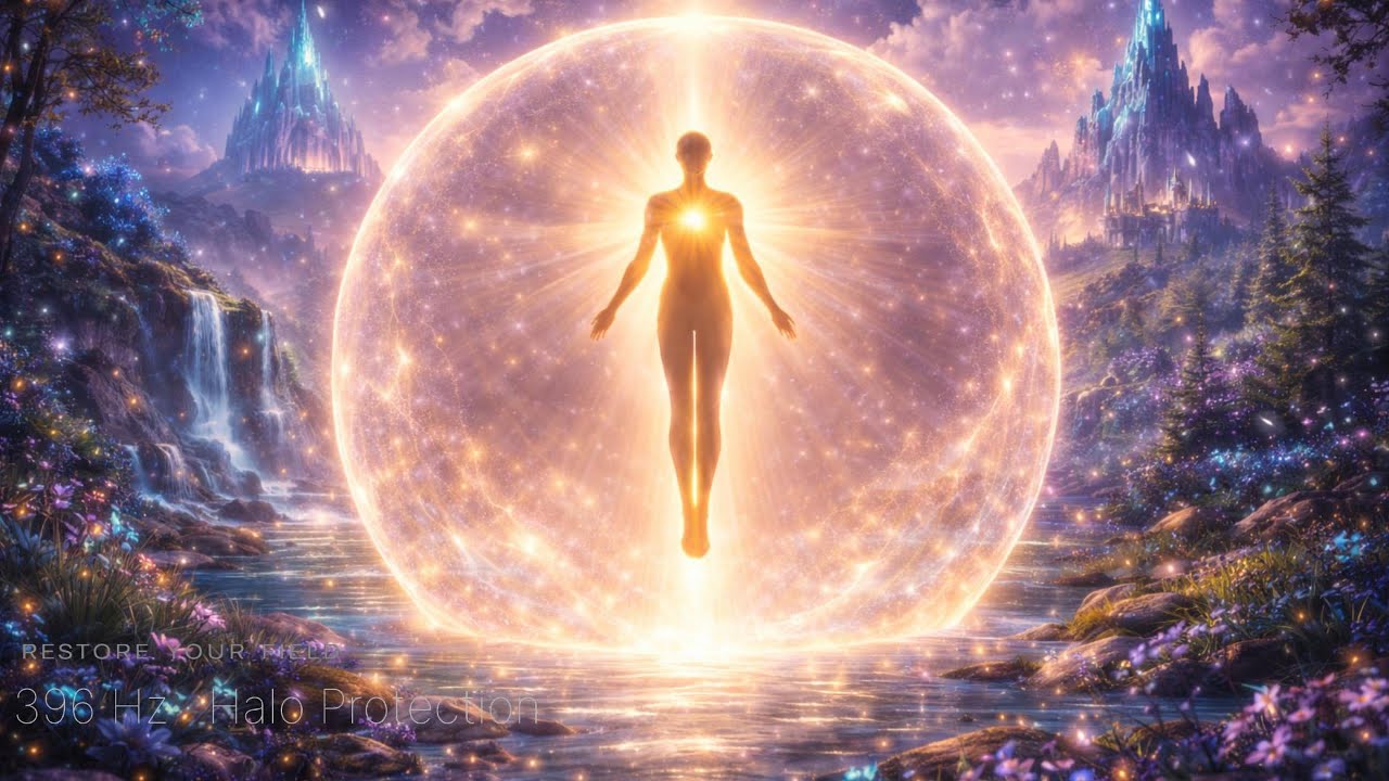 Sleep Safe & Grounded | 396 Hz Energy Shield Sound Field (8 Hours)