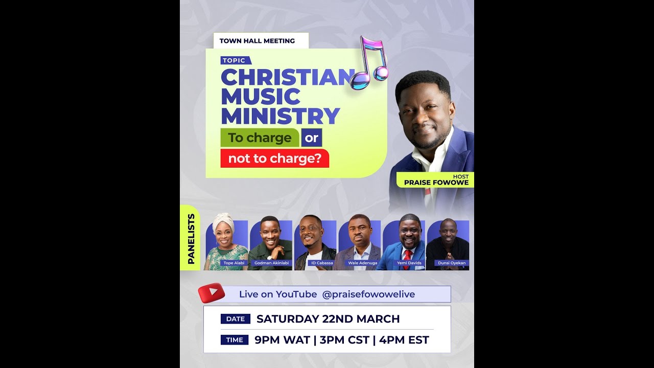 Christian Music Ministry. To Charge Or Not