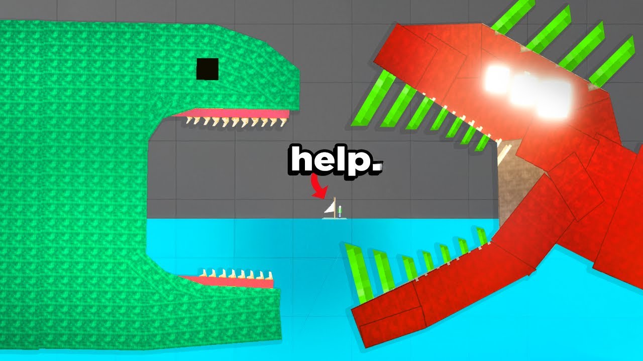 NEW BIGGEST SEA MONSTERS EAT RAGDOLLS!