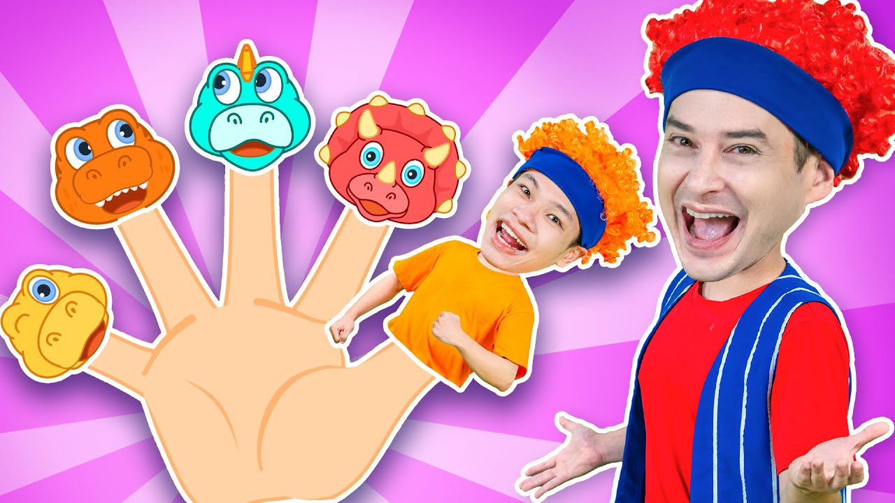 Roar Roar! Dino Finger Family 🦖 Funny Baby Songs for Kids | Kids Songs & Nursery Rhymes