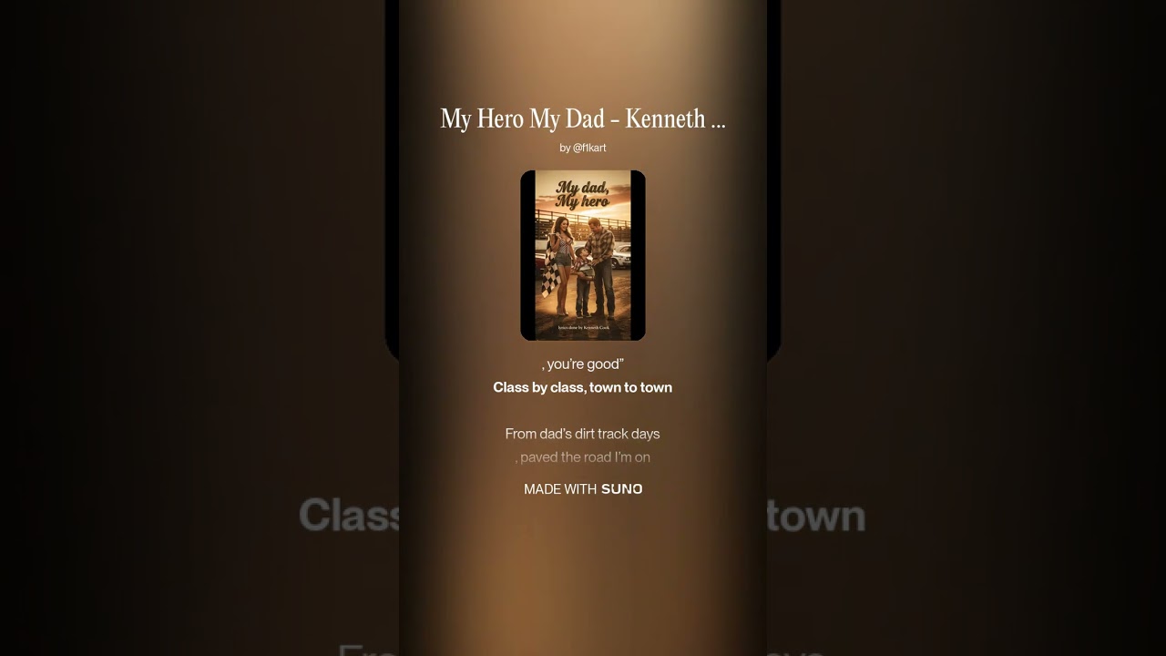 My Hero My Dad   Kenneth Cook #KennethCook #CountryMusic #CountryBlues #Heartfelt #Storytelling