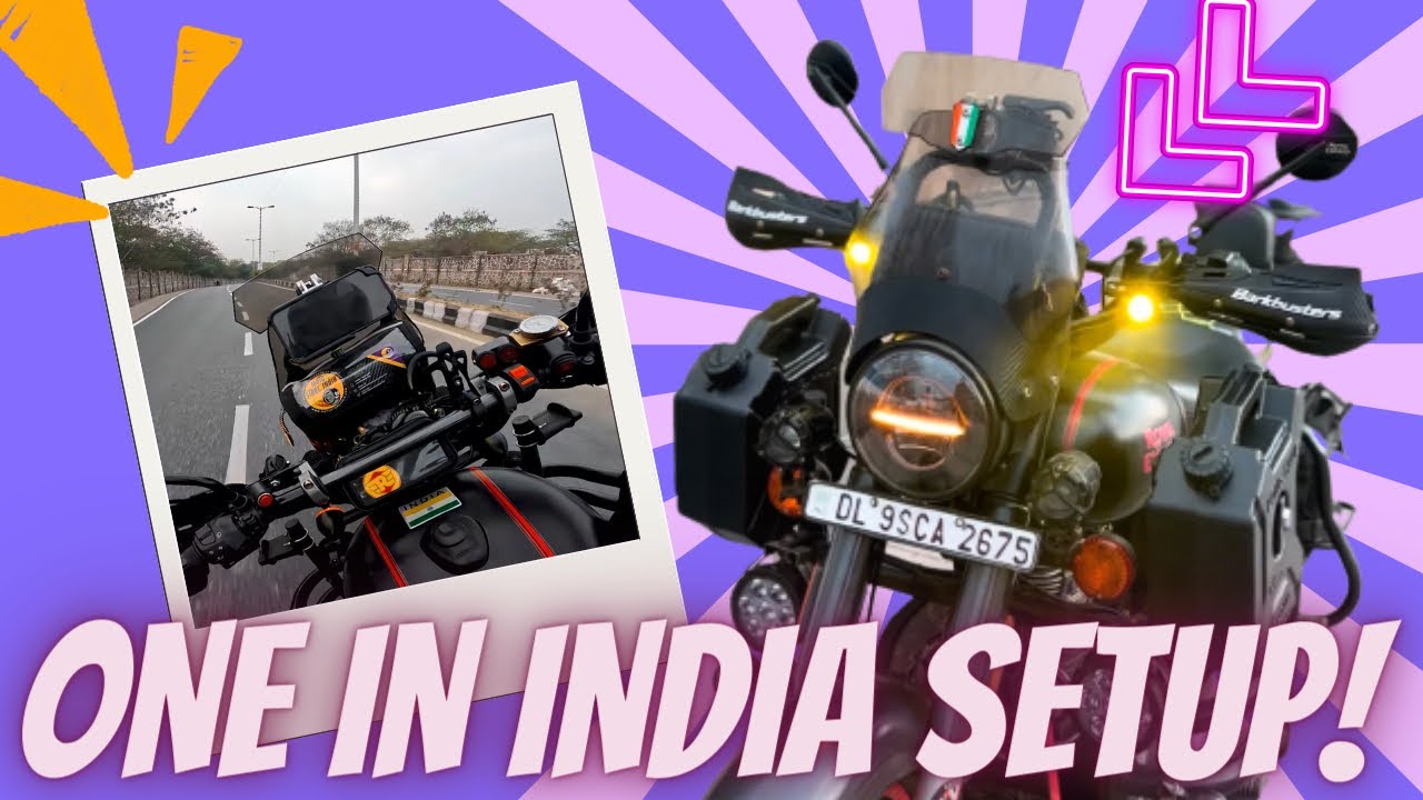 ROYAL ENFIELD 'ULTIMATE WINDSHIELD SETUP' With GPS MOUNT & WINDSHIELD EXTENDER FOR CLASSIC !