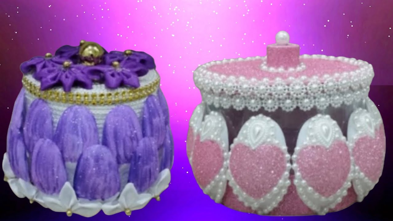 2 Brilliant Boxes made from Plastic Spoons
