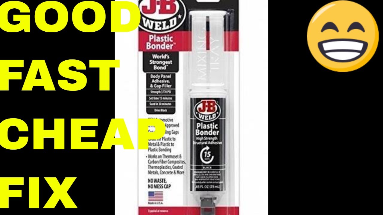 Как отремонтировать порванный бампер: обзор JB Weld Plastic Bonder