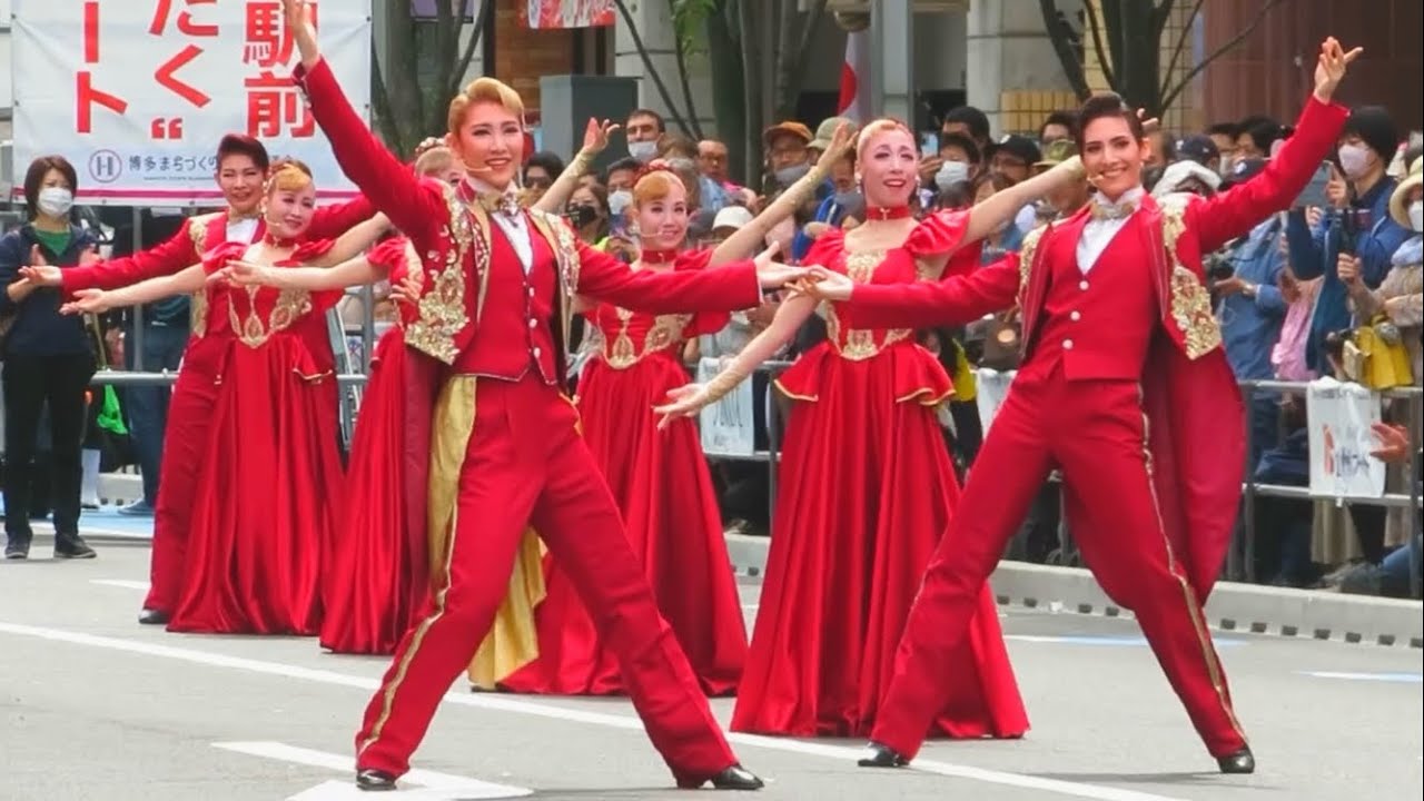 博多どんたく港まつり【どんたくストリート】チームハートさん/Team Heart  〈歌劇ザ・レビューHTB〉2023/05/04