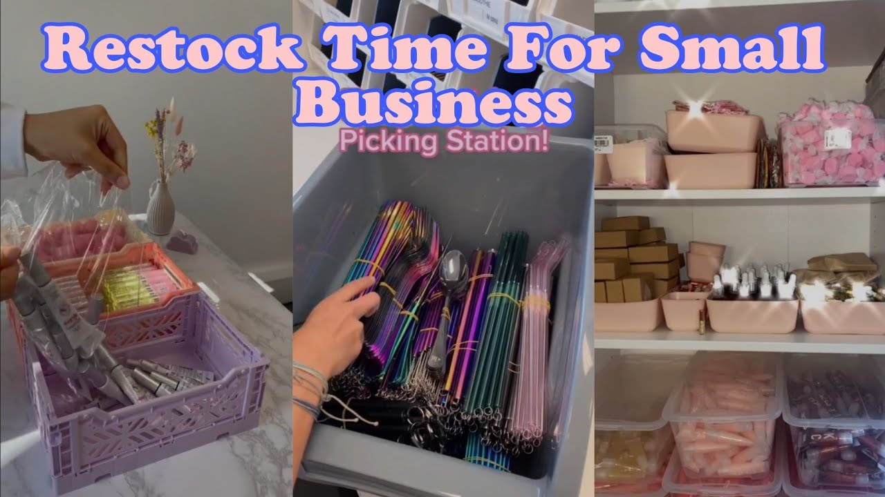🛒 ASMR Restock Time For Small Business Tik Tok Compilation 🛒