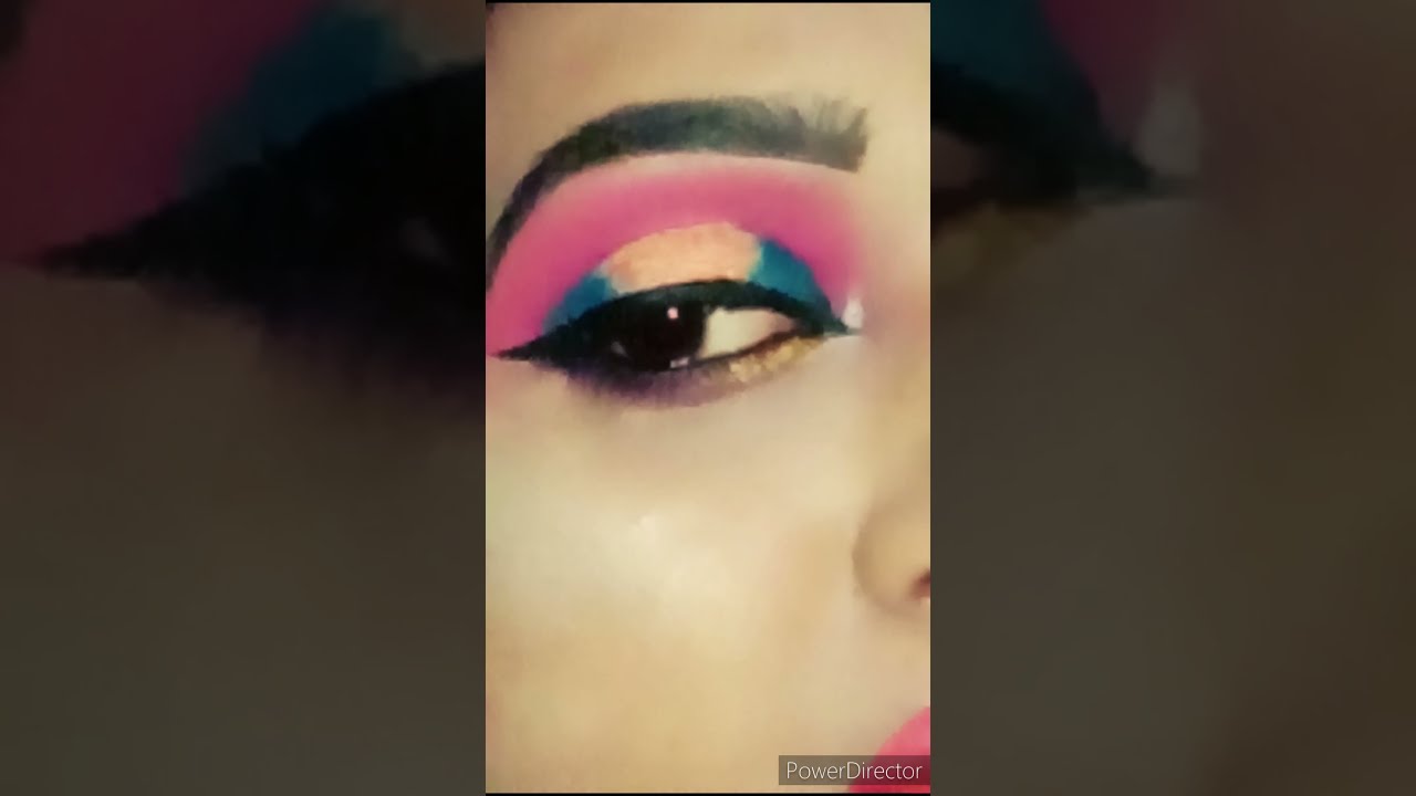 COLOURFUL🌙 EID EYE MAKEUP#SHORTS#YOUTUBESHORTS🌙EID SPECIAL COLOURFUL MAKEUP❤️malika