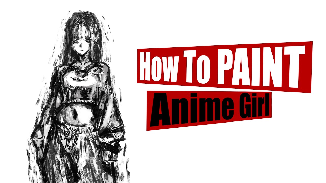 Speed Painting - ANIME GIRL || Step By Step || Easy Anime Sketching || DigitalArt 