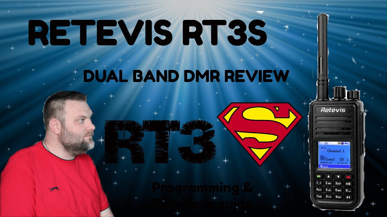 Retevis RT3S Dual Band DMR & FM HT Radio Full Review, Programming guide, firmware update