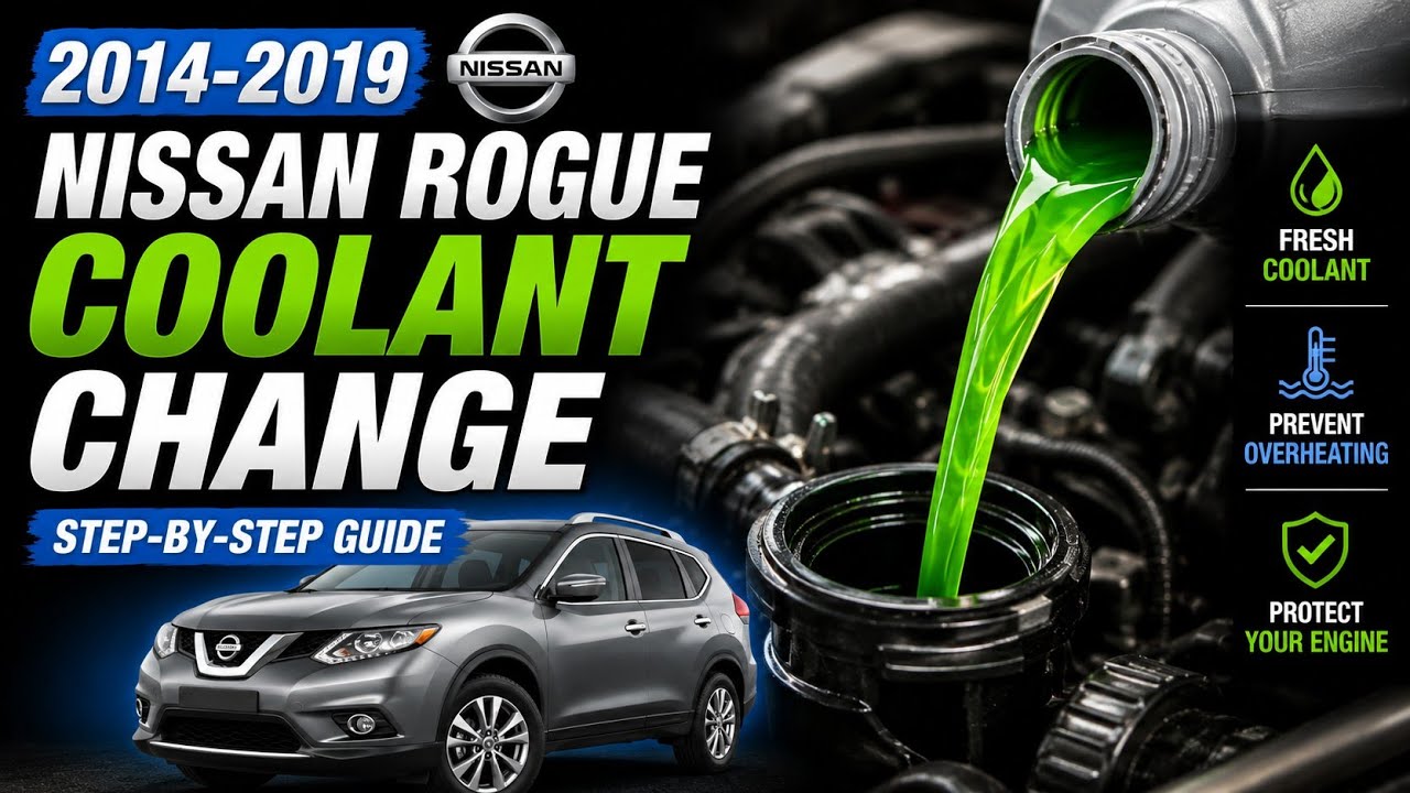 Замена охлаждающей жидкости Nissan Rogue 2014-2019