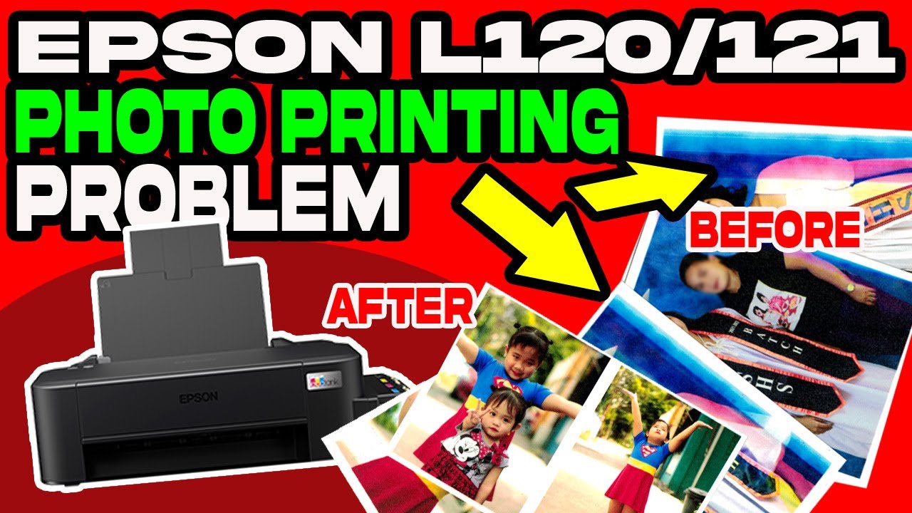 Paleng,   Rainbow yung dulo Epson L120 / L121, shark teeth Photo printing Problem how to fix