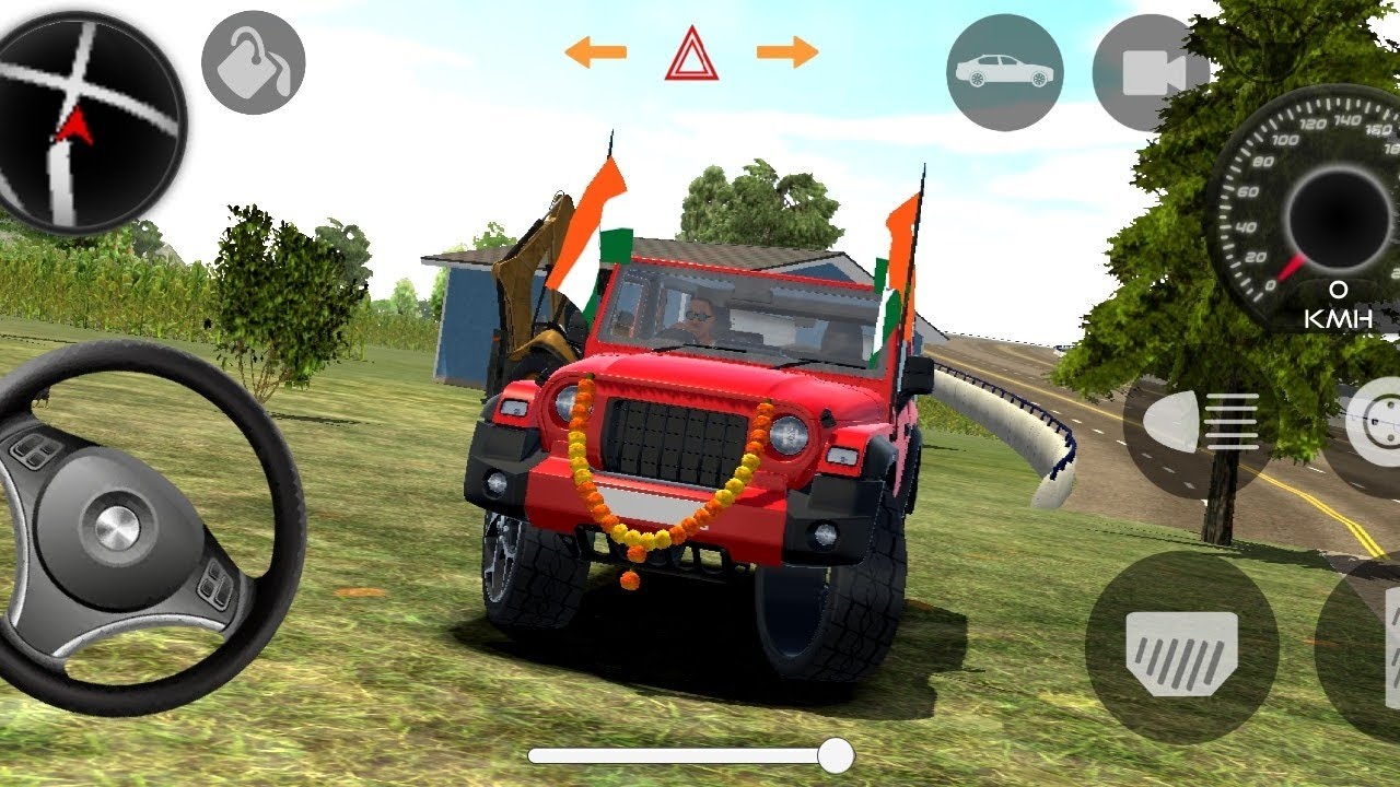 Modified Mahindra Thar 🚗 game: India red  Thar (gadi wala games) car Android game #2025 
