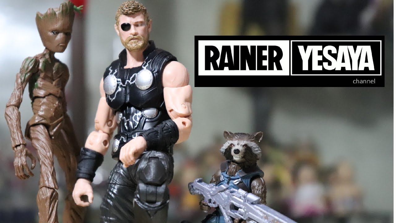 Marvel Legends Thor , Rocket , Groot 3 pack review - Avengers Infinity War