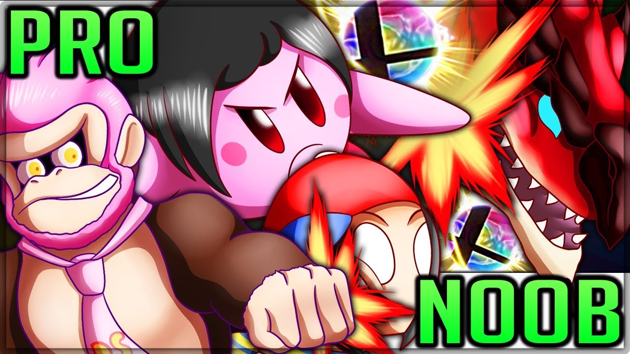 HUNTING EACH OTHER - Pro and Noob VS Super Smash Bros Ultimate! 