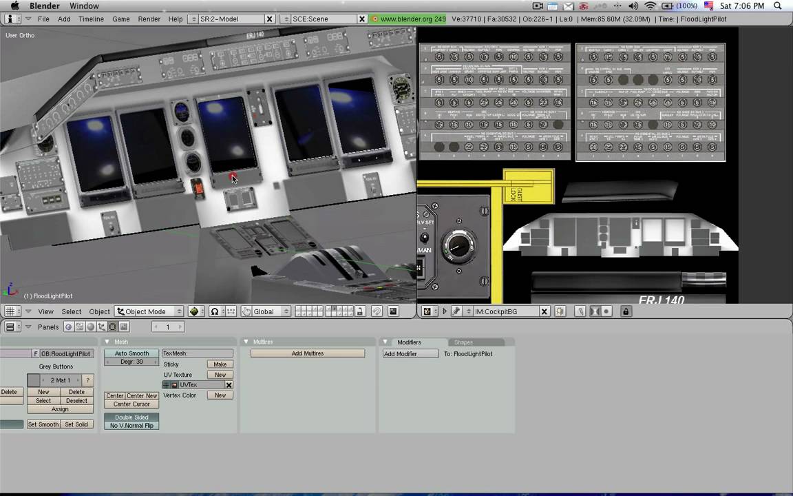 PlaneMaker - 33Blender-19 - Texturing, Object manipulators, etc.