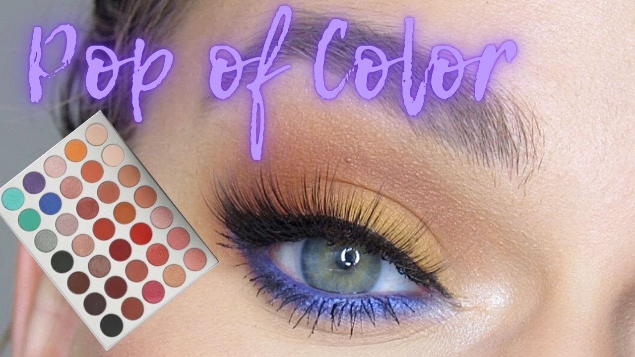 FALL MAKEUP with a Pop of Color, Jaclyn Hill palette tutorial!
