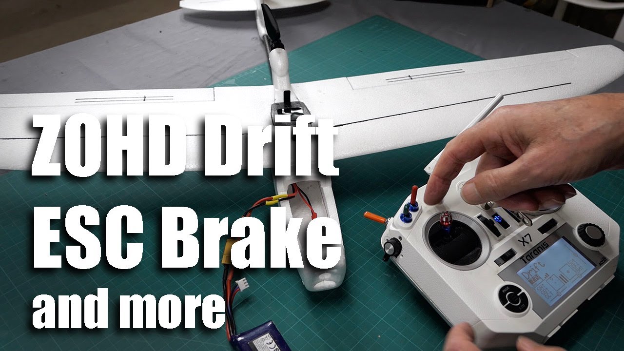 ZOHD Drift ESC brake, calibration, current draw and motor mount