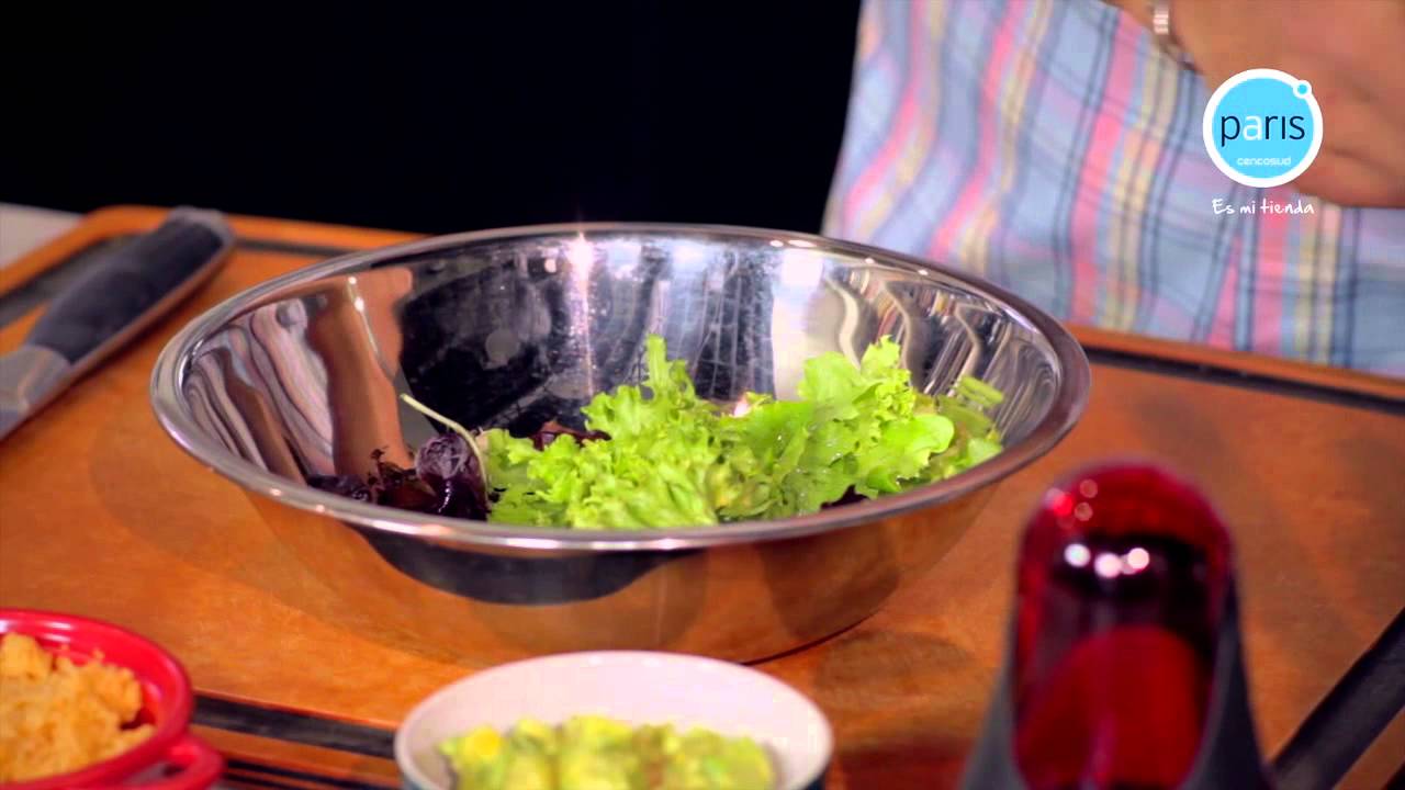 Cris Carpentier para Paris- Ensalada Camarón y Cous - Cous