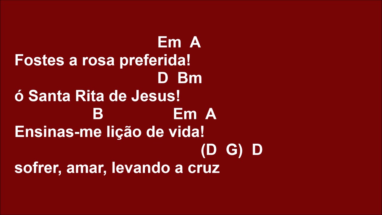 [ESPECIAIS] HINO À SANTA RITA DE CÁSSIA