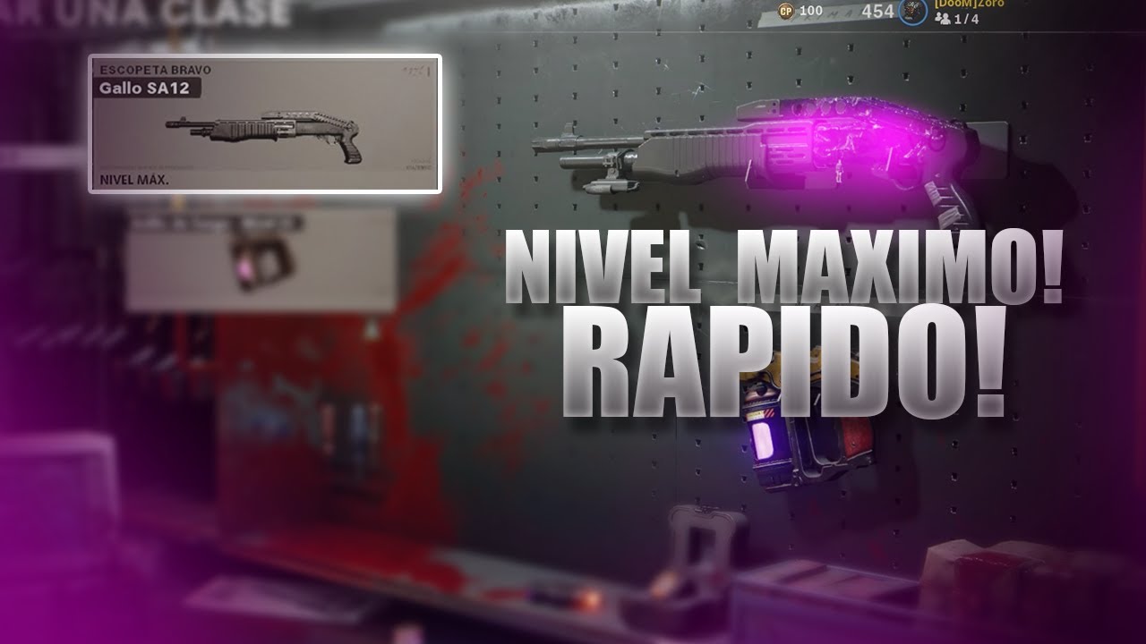 CONSEJOS PARA SUBIR TUS ARMAS A NIVEL MAXIMO EN UNA HORA!! CALL OF DUTY COLD WAR ZOMBIES