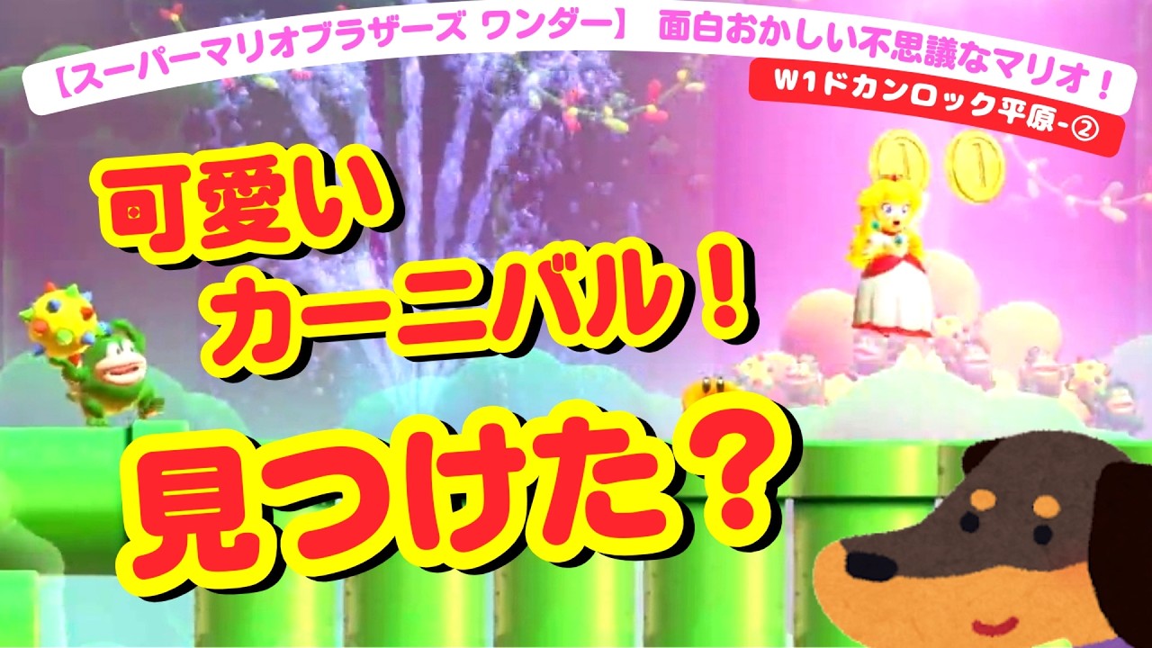 【マリオ】意外な場所に隠れてる！？　地下のカーニバルは可愛さ満点！【スーパーマリオブラザーズ ワンダー／その2】
