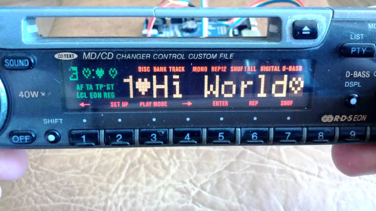 Sony MDX-C7900R face plate demo